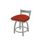 Holland Bar Stool Co 18" Low Back Swivel Vanity Stool, Nickel Finish, Graph Poppy Seat 82118AN021 - alternate 1